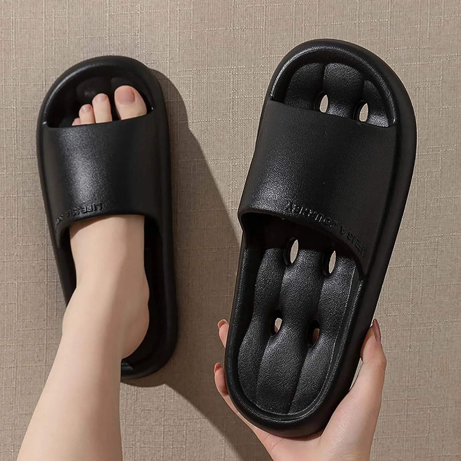 Bathroom Slippers Men Shower Shoes Women Mens Slides Slides for Women Spa Quick Drying Soft Sole Slippers