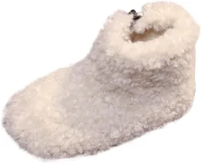 Big Kids Warm Fuzzy Ankle Boots Snow Boots for Toddler Cozy Cold Weather Boots Side Zipper Shoes Non-Slip Shoes