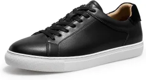 Classic Sneakers Leather Casual Dress Sneakers Breathable Lace-up Oxford Fashion Sneaker for Men