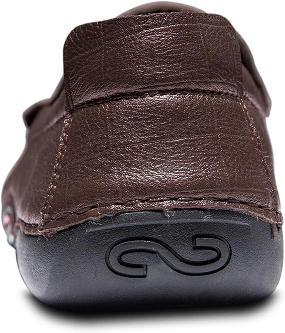 Driving Moccasins Smoking Loafer for Men Genuine Leather Stitching Details Round Toe Lightweight Flat Heel Anti-Slip Resistant Flexible Outdoor for Any Attire