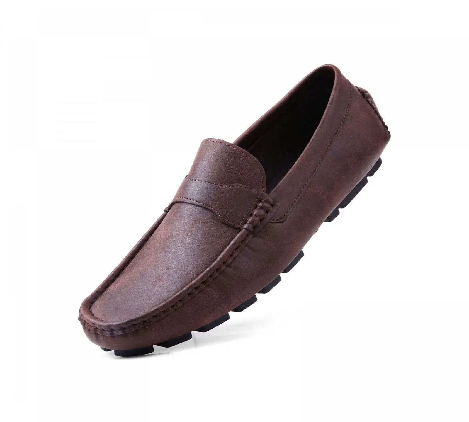 Gallery Seven Men's Casual Driving Loafers Saddle Brown 14