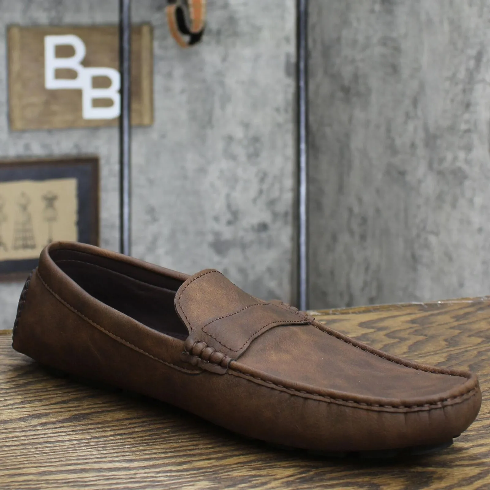 Gallery Seven Men's Casual Driving Loafers Saddle Brown 14