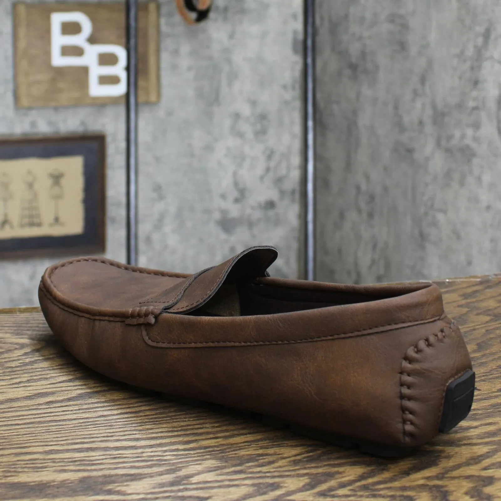 Gallery Seven Men's Casual Driving Loafers Saddle Brown 14