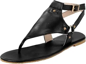 Lausiuoe Sandals for Women Dressy Summer,Womens Ankle Strap Casual Strappy Flat Sandals Gladiator Beach Sandals Thong Flip Flops