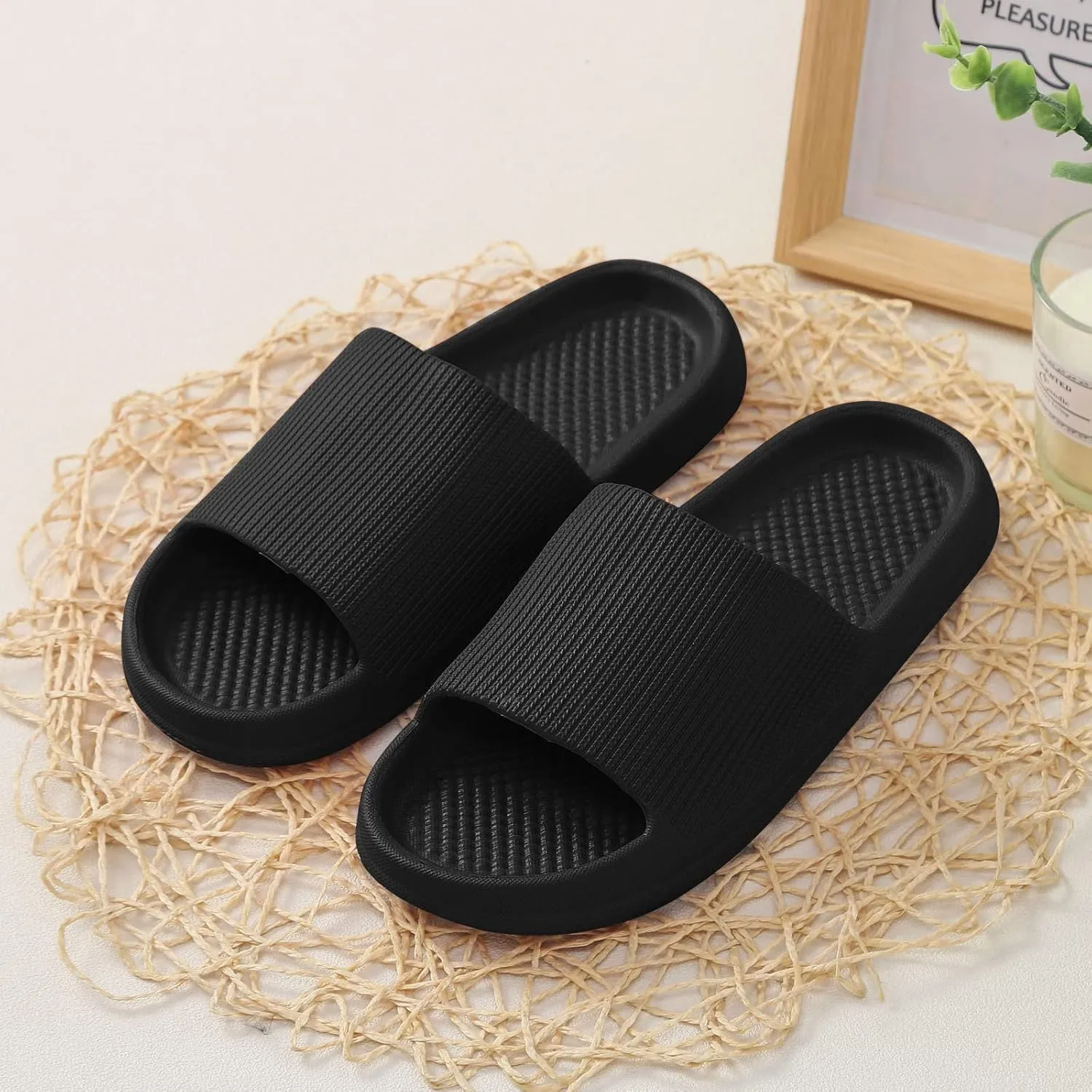 Mens Slippers Slides for Women Bathroom Slippers Men Shower Shoes Women Drainage Hole Lightweight Non Slip