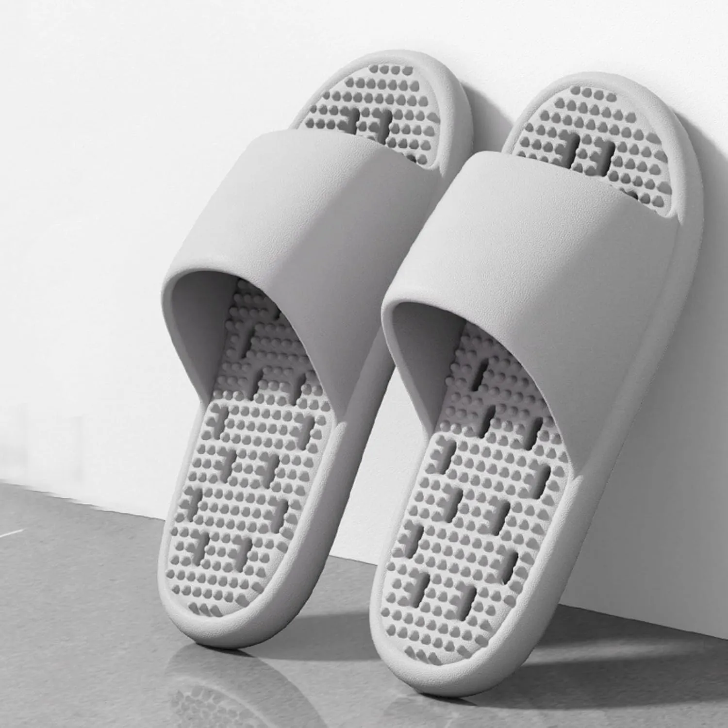 Mens Slippers Slides for Women Bathroom Slippers Men Shower Shoes Women Gym Quick Drying Soft Sole