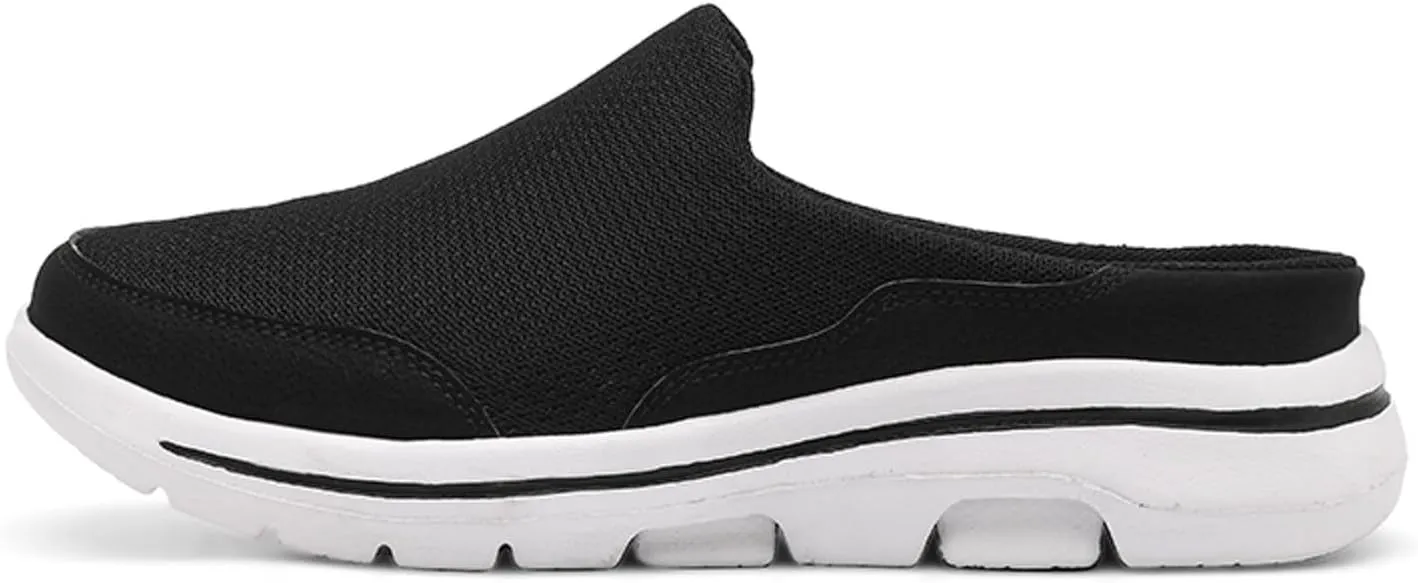 Orthopedic Sneakers for Women with Arch Support Slip on Walking Shoes Comfort Lightweight Breathable Mesh Sock Shoe Women Wide Width Comfortable Slip on Sneakers Half Flip Flops
