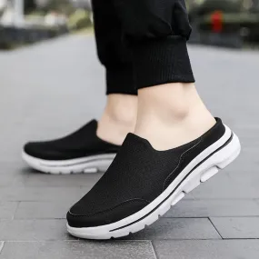 Orthopedic Sneakers for Women with Arch Support Slip on Walking Shoes Comfort Lightweight Breathable Mesh Sock Shoe Women Wide Width Comfortable Slip on Sneakers Half Flip Flops