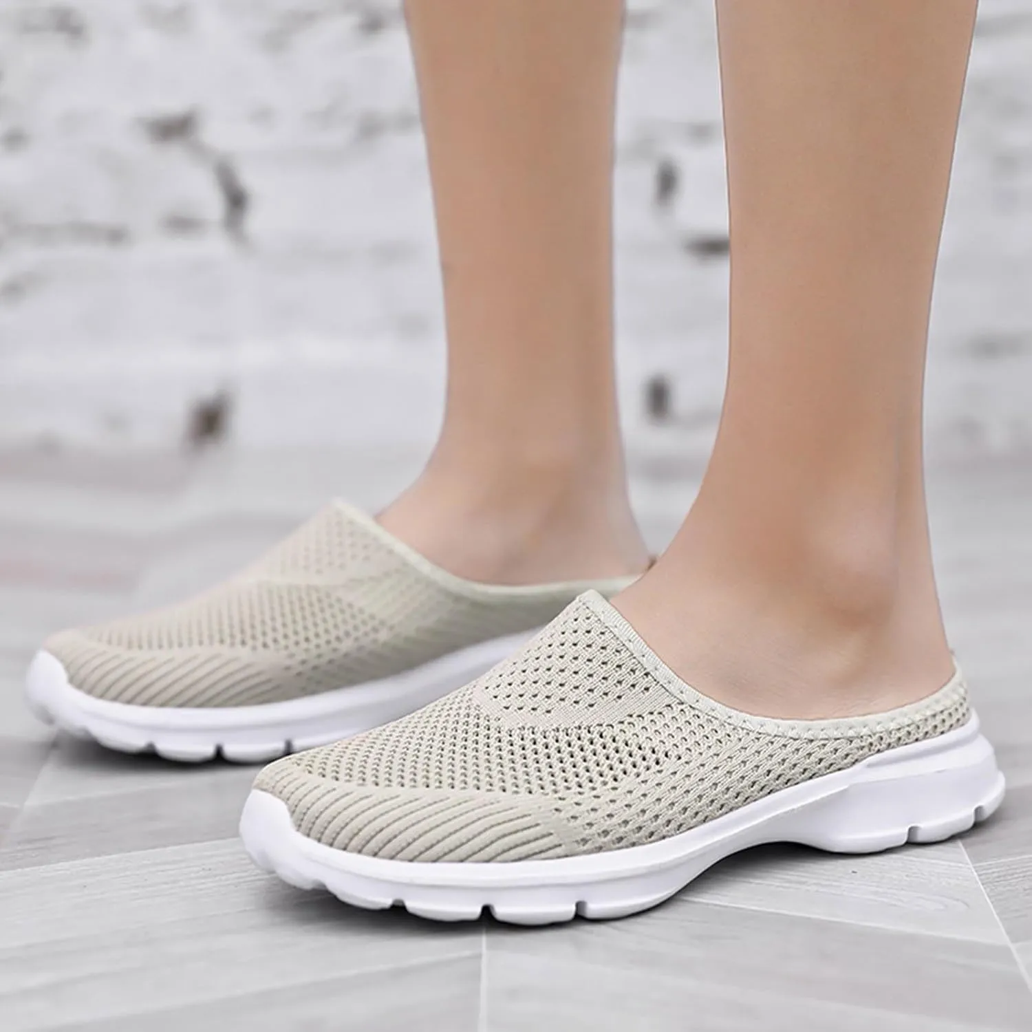 Women Mesh Sneaker Comfortable Breathable Lightweight Walking Shoes with Arch Support Summer Slip On Casual Sneakers