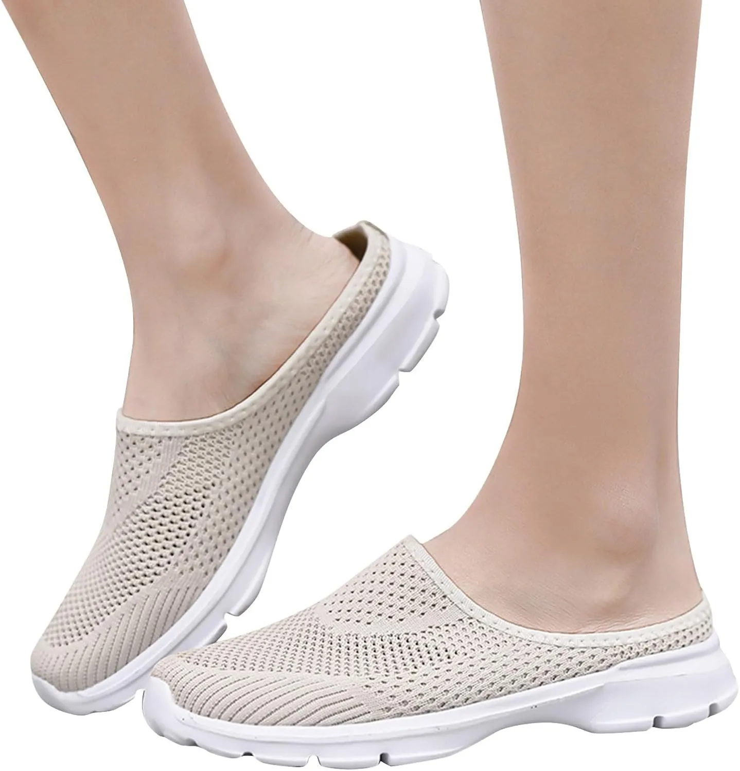 Women Mesh Sneaker Comfortable Breathable Lightweight Walking Shoes with Arch Support Summer Slip On Casual Sneakers