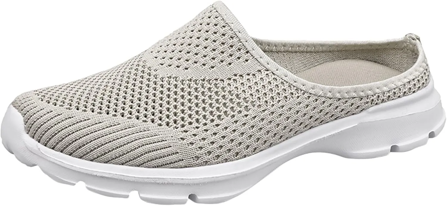 Women Mesh Sneaker Comfortable Breathable Lightweight Walking Shoes with Arch Support Summer Slip On Casual Sneakers