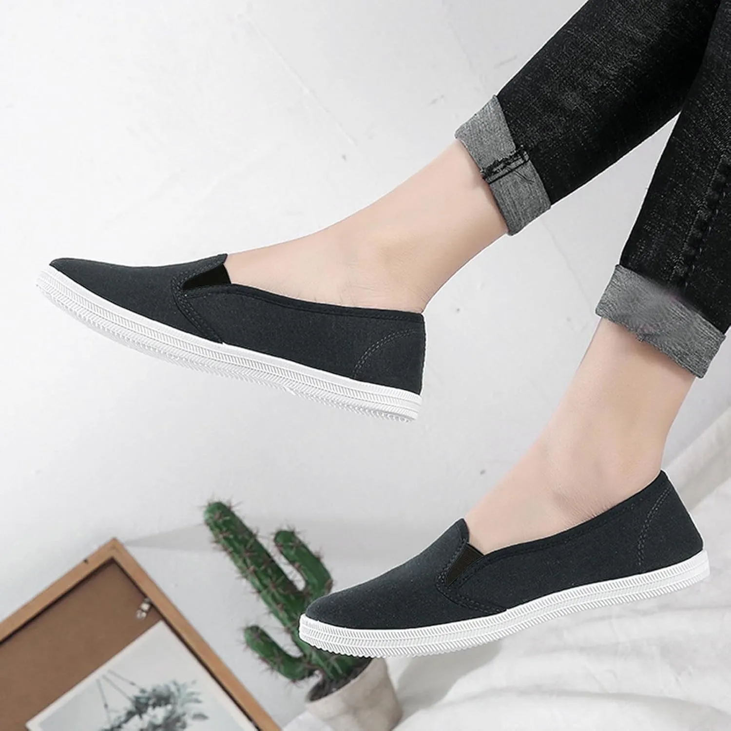 Women Orthopedic Sneakers Platform Wedge Sneakers Slip On Breathable Lightweight Fashion Sneakers Loafers Walking Shoes