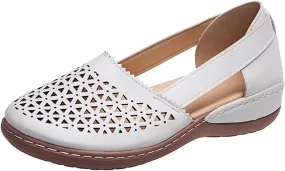 Women Orthopedic Wedge Sandals 2025 Closed Toe Slip On Walking Comfortable Cushion Shoes Yoga Mat Slides Sandals Hollow Design for Summer Beach Walking Shoes for Summer Outdoor Casual