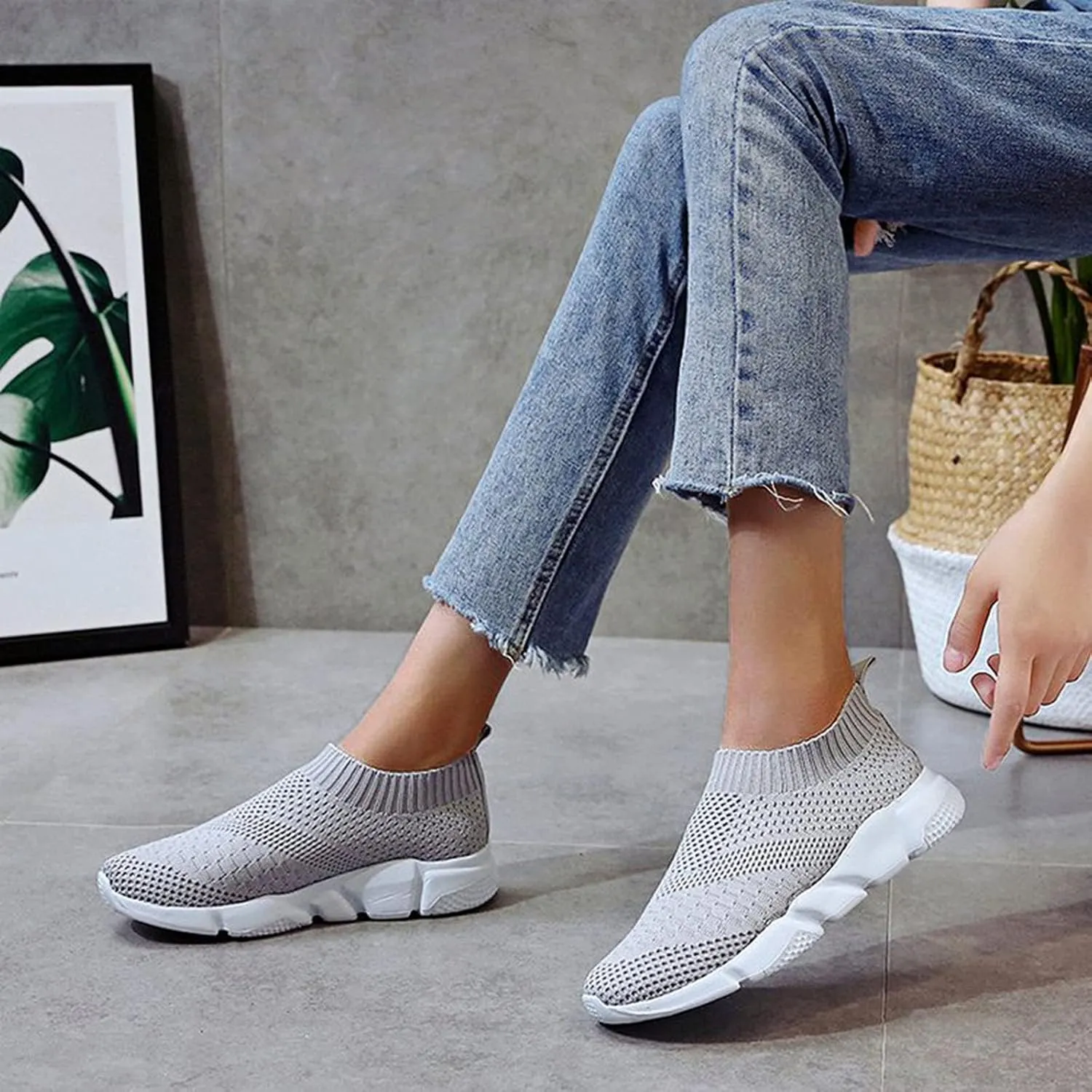Womens Black and White Running Shoes Slip On Walking Shoes Women Nurse Shoes for Women Comfortable Wide Width Womens Black Fashion Sneakers Size 10 Slip On Walking Shoes Women Comfortable Dressy
